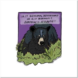 Seasonal Depression Bear Posters and Art